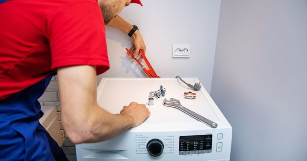 Setting Up the washing machine