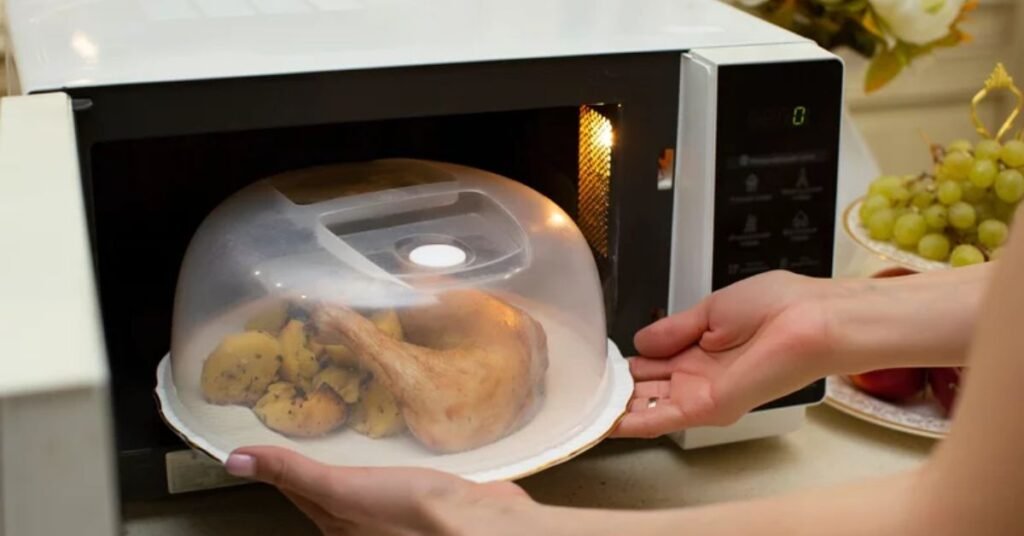 Transfer to a Microwave-Safe Dish